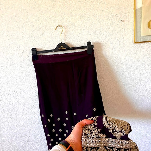 Women's Burgundy and Gold Suit - Picture 10 of 11